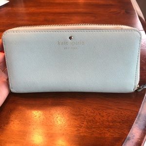 Kate Spade light blue wallet - perfect condition!